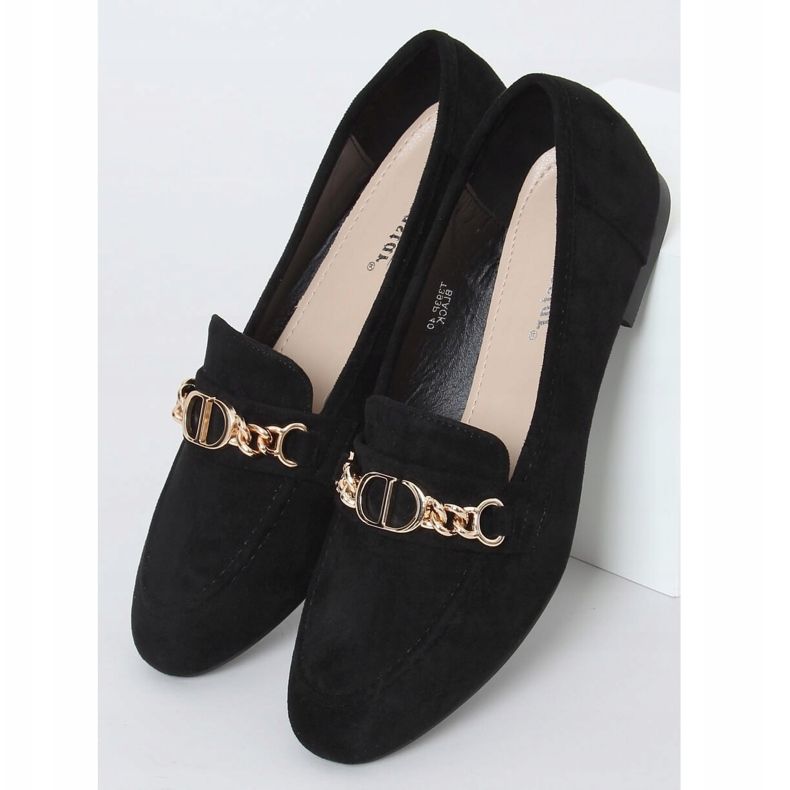 Mocassini neri da donna T393P Black nero 1