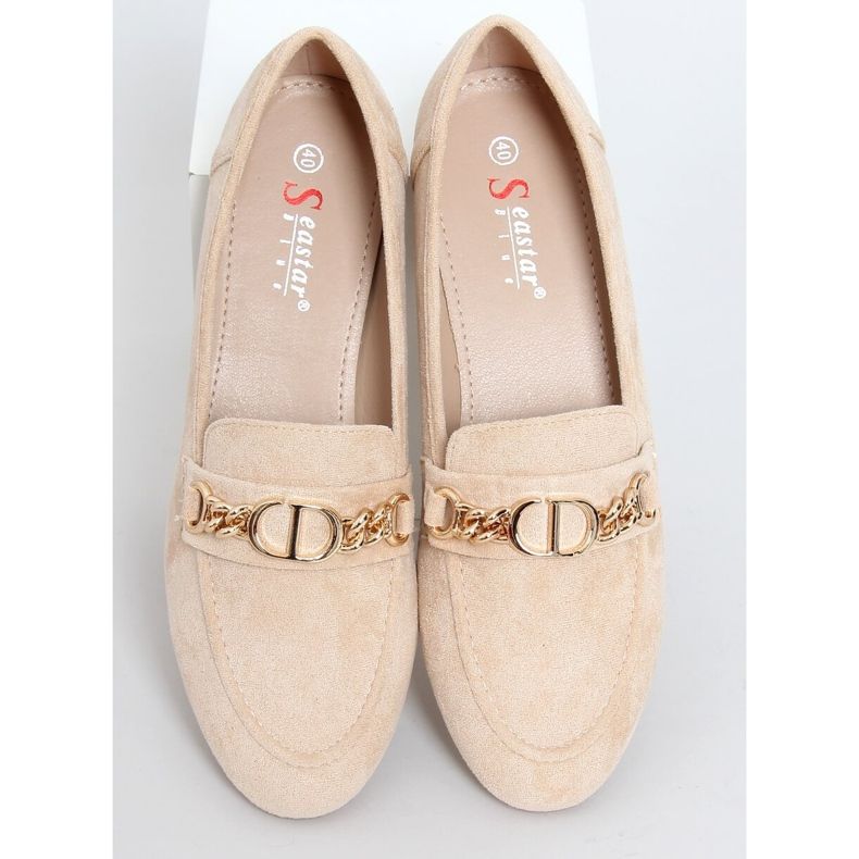 Mocassini donna beige T393P Beige 1