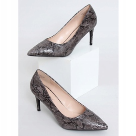 Tacchi alti da donna pelle di serpente nero CD61P Black 1