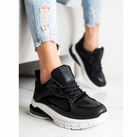 SHELOVET Sneakers nere sulla piattaforma nero 1