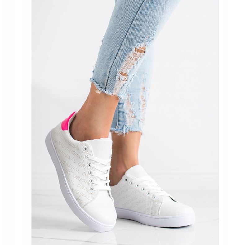 SHELOVET Sneakers basse originali bianca 1