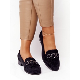 Mocassini Eleganti da Donna Vinceza 10585 Suede Nero 1