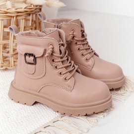 Apawwa Stivali da bambino con tasche in beige TikTok 1