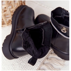 Apawwa Stivali da bambino con paillettes Black Toffees nero 2