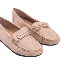 Mocassini donna Keyla beige 1