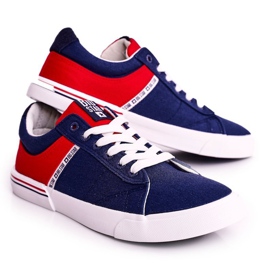 Sneakers Uomo Big Star FF174137 Blu Navy-Rosso 1