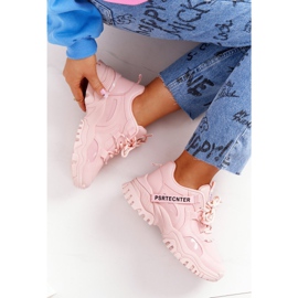 EVE Sneakers da donna su una suola massiccia Pink Risata rosa 1