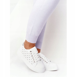 PS1 Sneakers da donna con trapuntatura Fondness Bianco-Argento 2