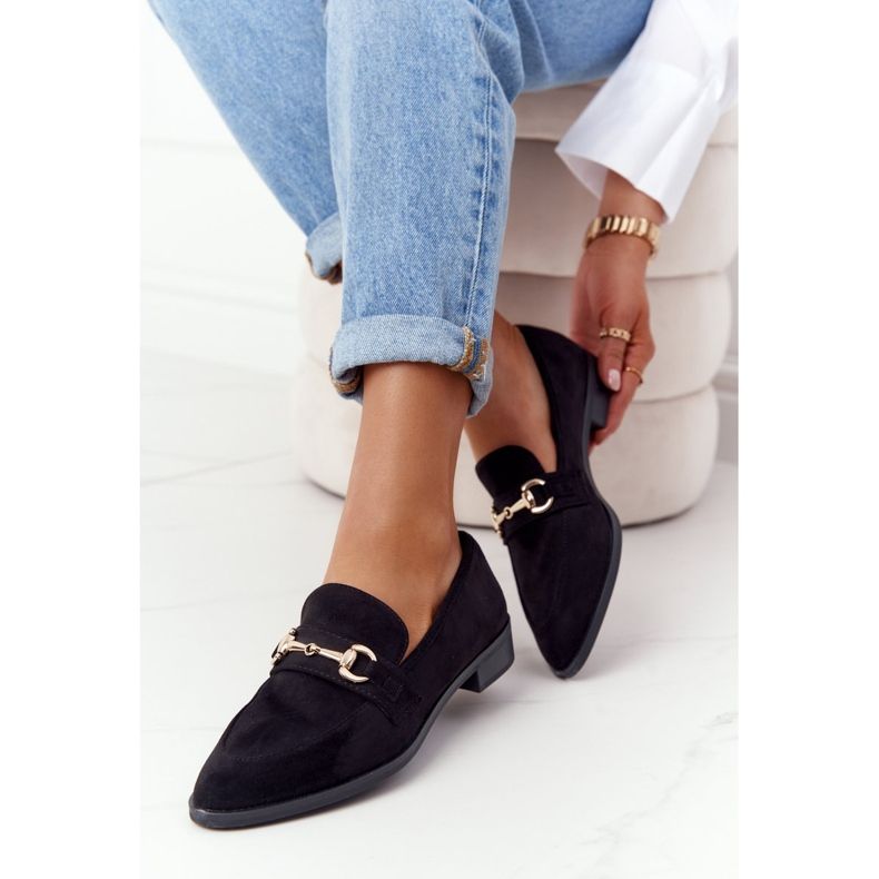 S.Barski Mocassini Eleganti Donna S. Barski Suede Nero 1