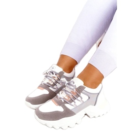 News Scarpe sportive femminili sneaker 21SP26-3973 Bianco 3