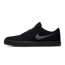Nike Sb Check Solar Cnvs nere 843896 002 scarpe uomo nero grigio 1
