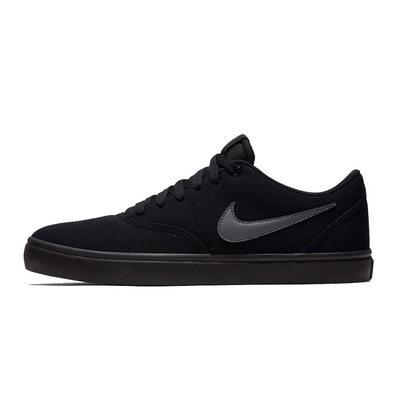 Nike Sb Check Solar Cnvs nere 843896 002 scarpe uomo nero grigio 1