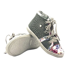 Scarpe per bambini con strass 84254 grigio bartek 3