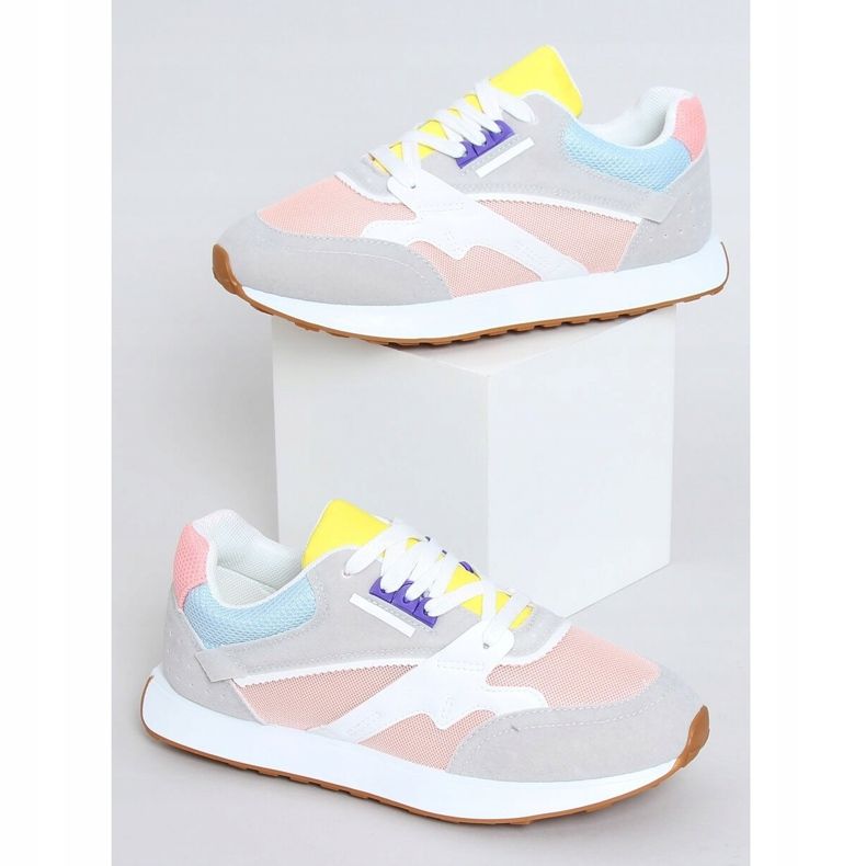 Scarpe sportive da donna multicolori NB372 LT.PINK bianco blu rosa grigio giallo 1