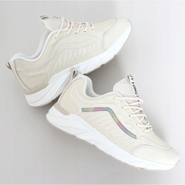 Scarpe sportive beige da donna J143 Beige 1