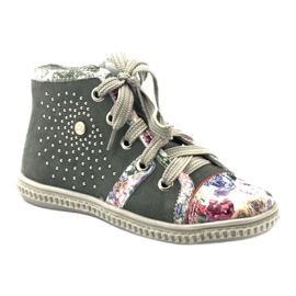 Stivali, scarpe per bambini con strass Bartek 87254 rosa grigio 1