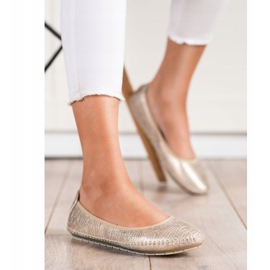 Kylie Ballerine classiche d'oro 1