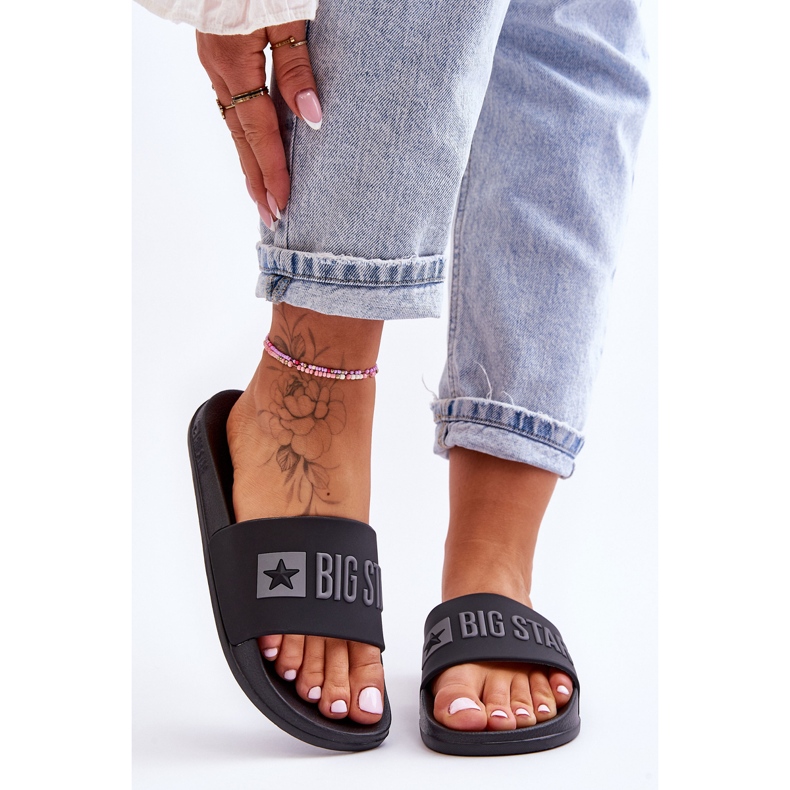 Pantofole da donna Big Star FF274A200 Nere incolore 1