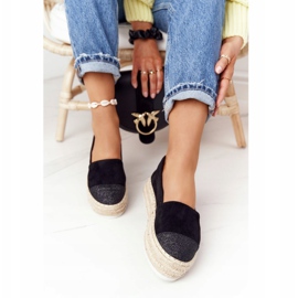 S.Barski Espadrillas On The Straw Platform S. Bararski Black nero 1
