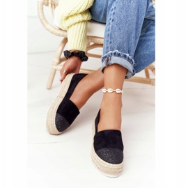 S.Barski Espadrillas On The Straw Platform S. Bararski Black nero 2