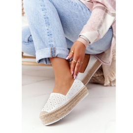 S.Barski Espadrillas Sulla Piattaforma Di Paglia S. Bararski Bianco 1