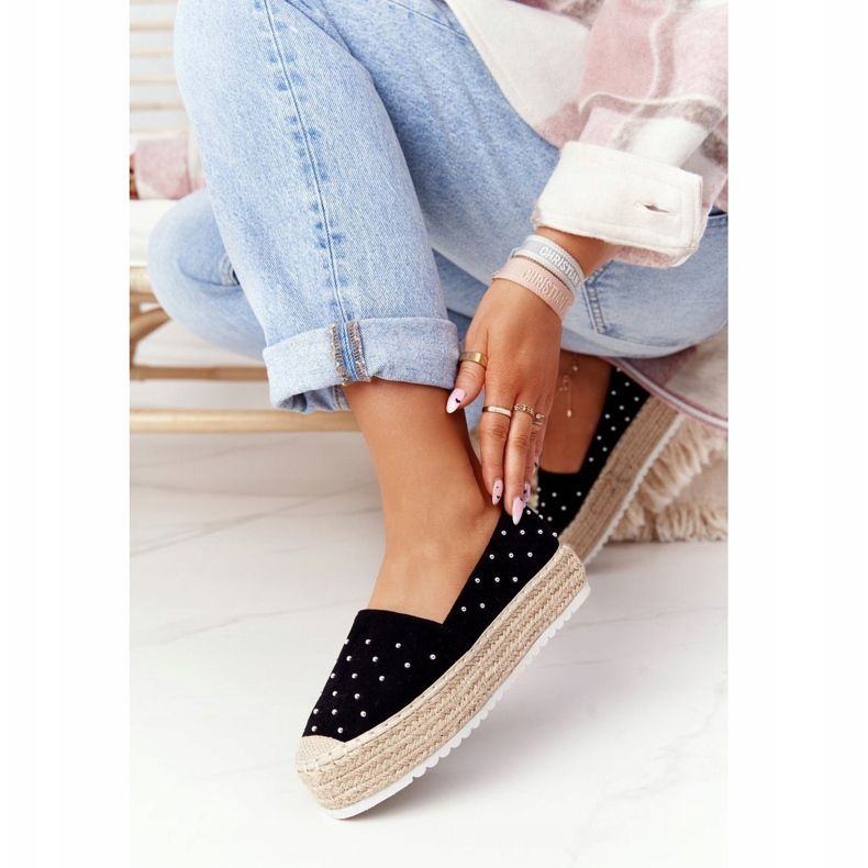 S.Barski Espadrillas On The Straw Platform S. Bararski Black nero 1