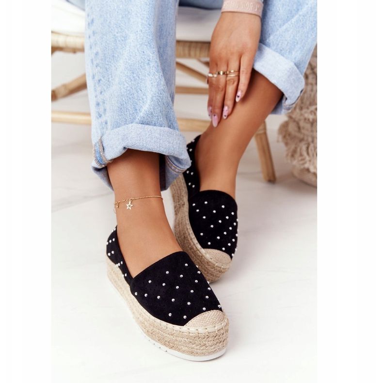 S.Barski Espadrillas On The Straw Platform S. Bararski Black nero 2