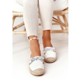 S.Barski Espadrillas Su Suola Di Paglia S. Bararski White bianca 2