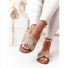 S.Barski Ciabatte Eleganti da Donna S. Barski Oro beige d'oro 2