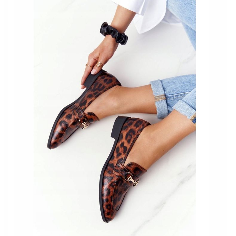 S.Barski Mocassini Eleganti da Donna S. Barski Leopard marrone 1