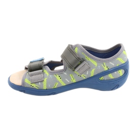Scarpe per bambini Befado pu 065X159 blu grigio multicolore 2