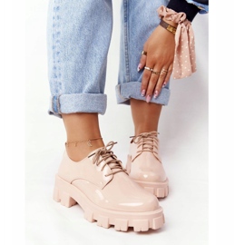 PS1 Oxford da donna sulla piattaforma Imogen Nude beige rosa 1
