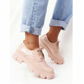 PS1 Oxford da donna sulla piattaforma Imogen Nude beige rosa 2