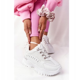 PS1 Sneakers Da Donna Su Suola Larga Bianco Good Mood 1