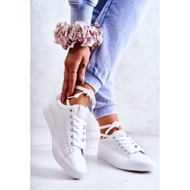 Sneakers Donna Big Star HH274073 Bianche e Rosa bianca 2