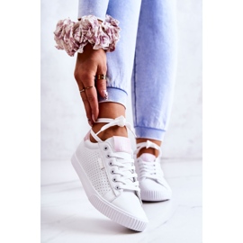 Sneakers Donna Big Star HH274073 Bianche e Rosa bianca 1