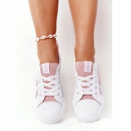Sneakers Donna Con Rete Big Star DD274688 Bianco-Rosa 1