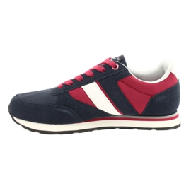 Scarpe sportive da uomo American club RH14 bianco rosso blu navy 1
