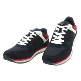 Sneakers leggere American Club FH12 bianco rosso blu navy 2