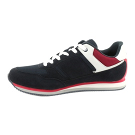 Sneakers leggere American Club FH12 bianco rosso blu navy 1
