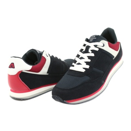 Sneakers leggere American Club FH12 bianca rosso blu navy 3