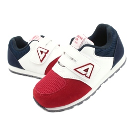 American Club Scarpe sportive per bambini Inserto in pelle BS01 BS02 ROSSO multicolore 2