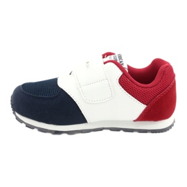American Club Scarpe sportive per bambini Inserto in pelle BS01 BS02 Navy bianco 1