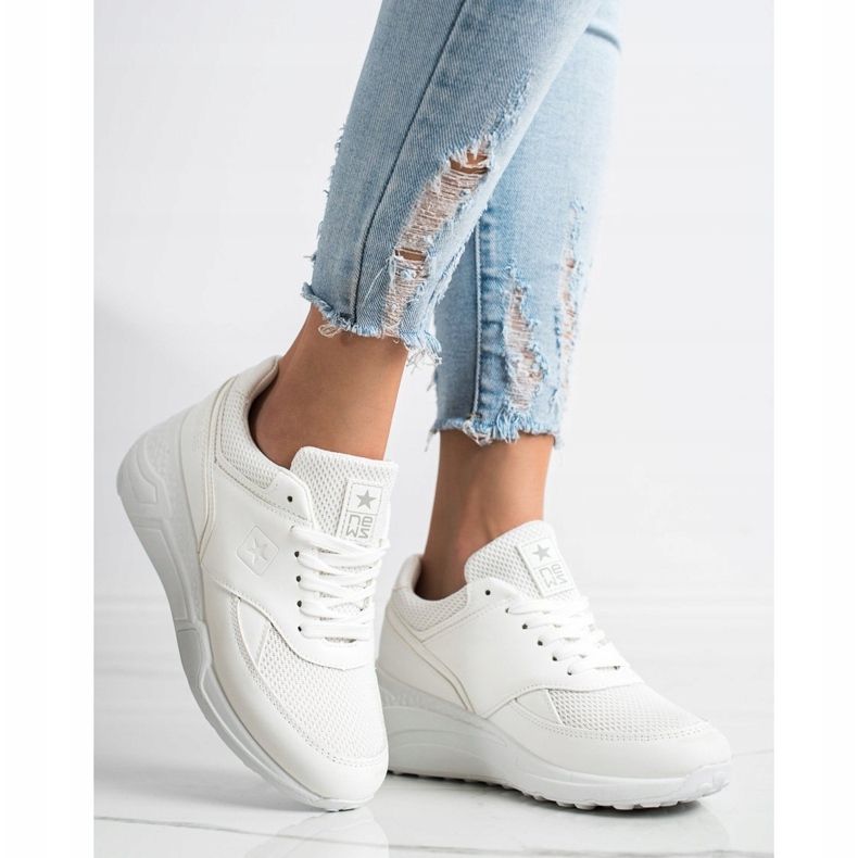 SHELOVET Scarpe da ginnastica bianche casual bianco 1