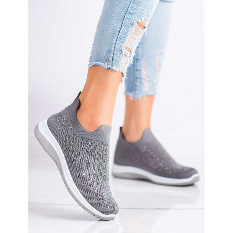 Renda Sneakers senza lacci per la primavera grigio 1