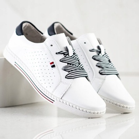 Filippo Sneakers in pelle alla moda bianco 1