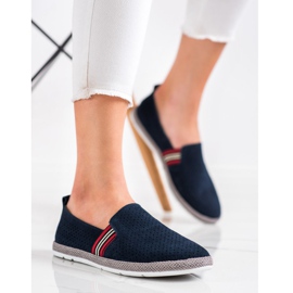 Filippo Slip in pelle blu scuro blu navy 2