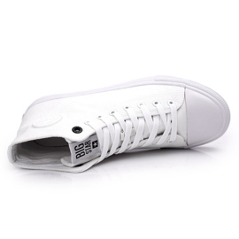Sneakers alte classiche da uomo Big Star FF174551 bianche bianca 2
