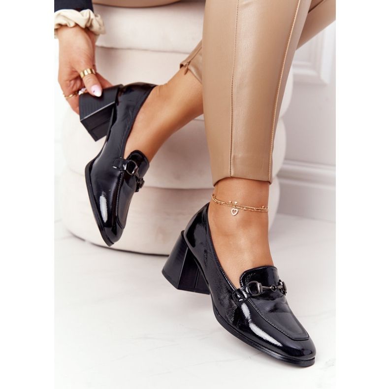 Décolleté eleganti su tacchi alti S.Barski Premium Black nero 1
