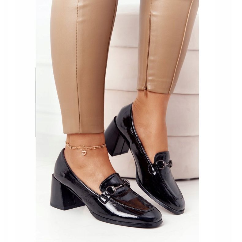 Décolleté eleganti su tacchi alti S.Barski Premium Black nero 2